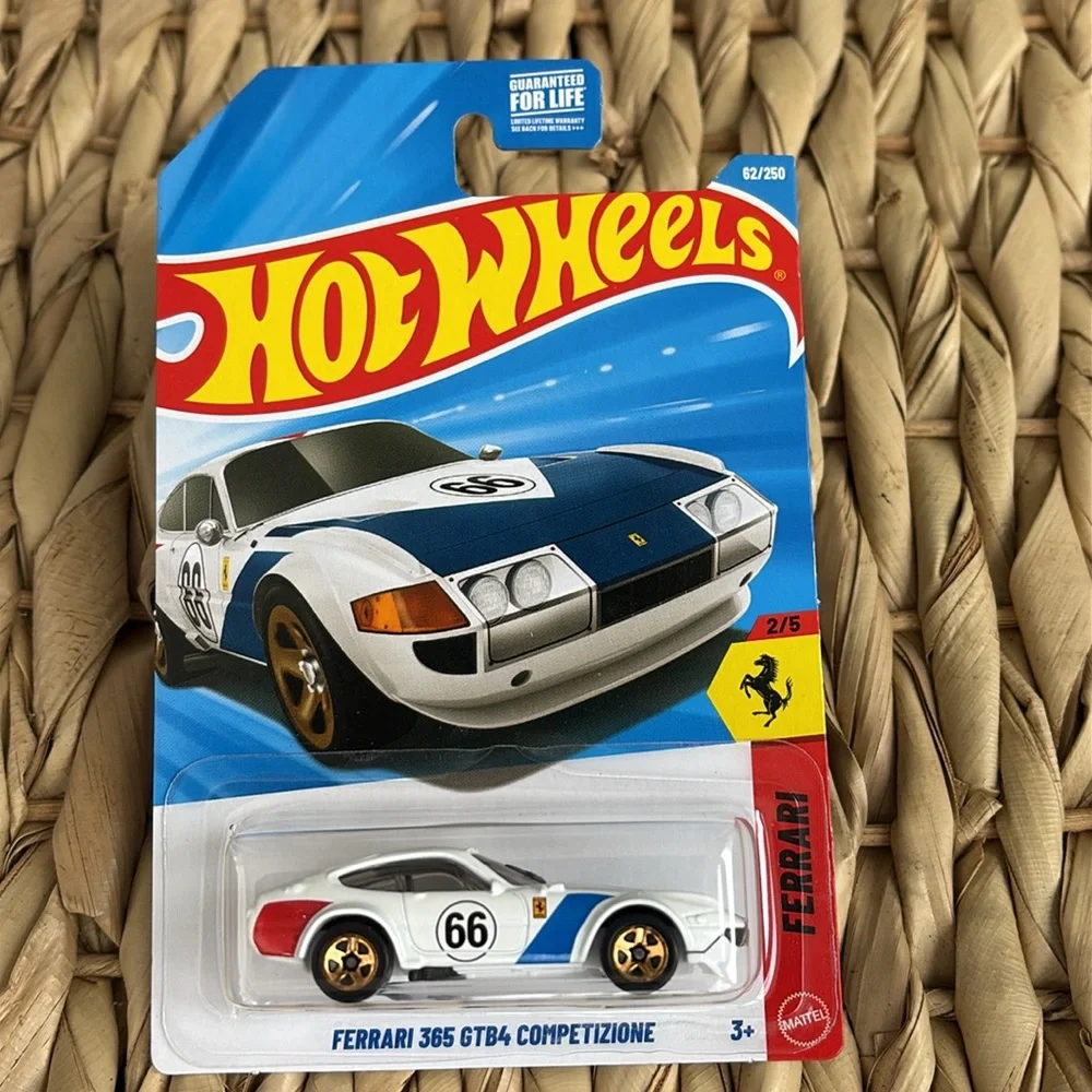 Ferrari 365 GTB4 Competizone White Race Car 66 Hot Wheels Hotwheels Racing 2026